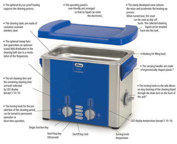 Elmasonic S 100 H Features